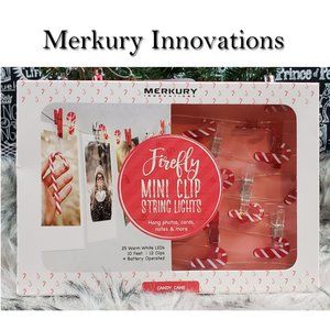 Firefly Christmas Candy Cane LED Mini Clip Lights NEW